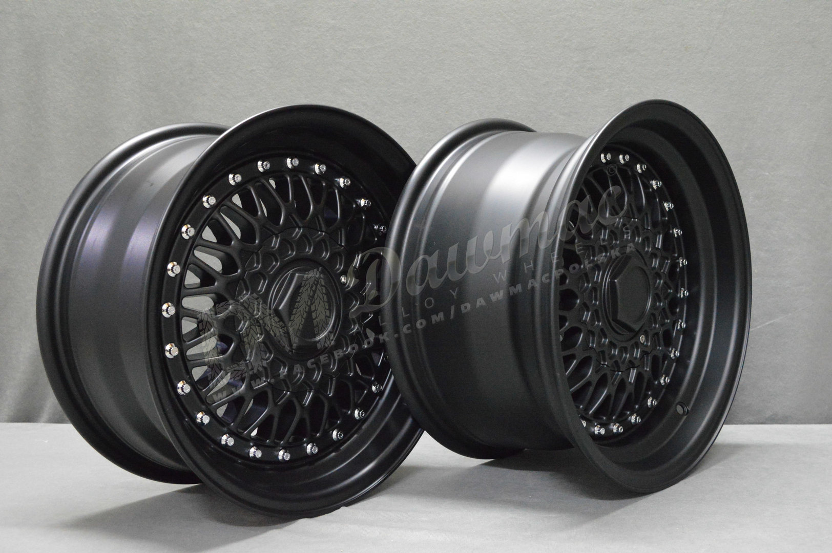 DARE RS 15" 7J ET20 + 8J ET15 4x100 / 4x108 Matt Black - obrazek 6