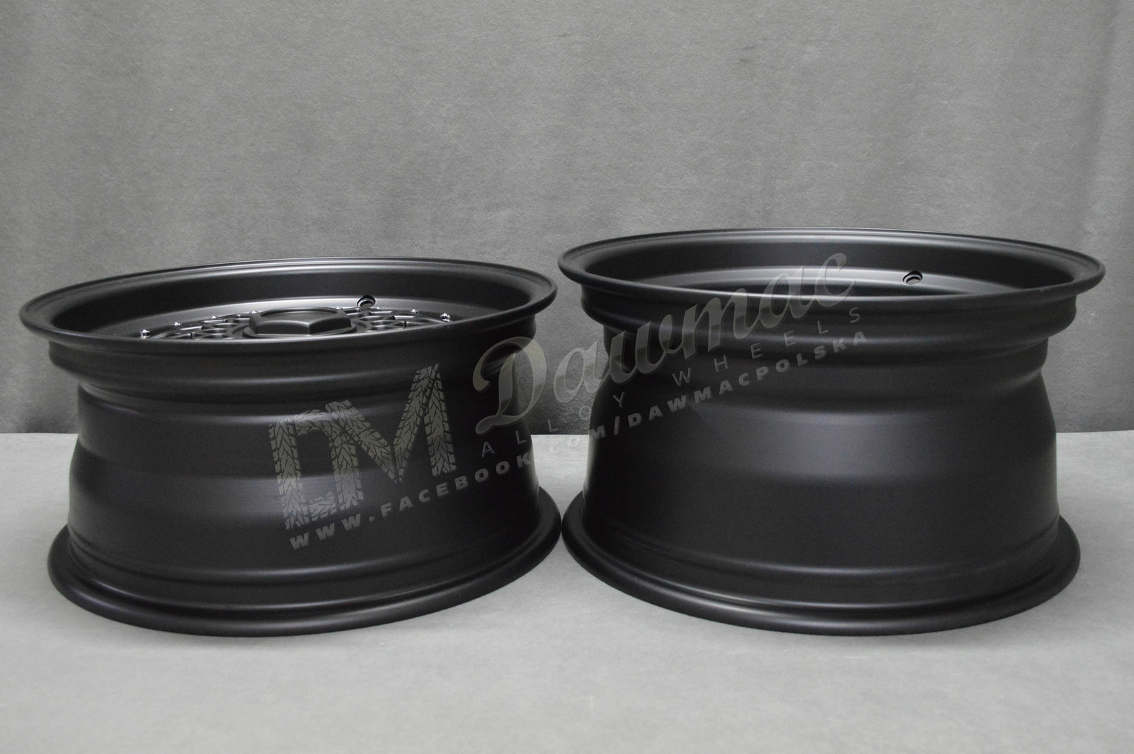 DARE RS 15" 7J ET20 + 8J ET15 4x100 / 4x108 Matt Black - obrazek 9