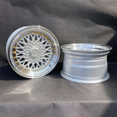 DARE RS 16" 8J ET25 + 9J ET 20 4x100/ 4x108 Silver Polish