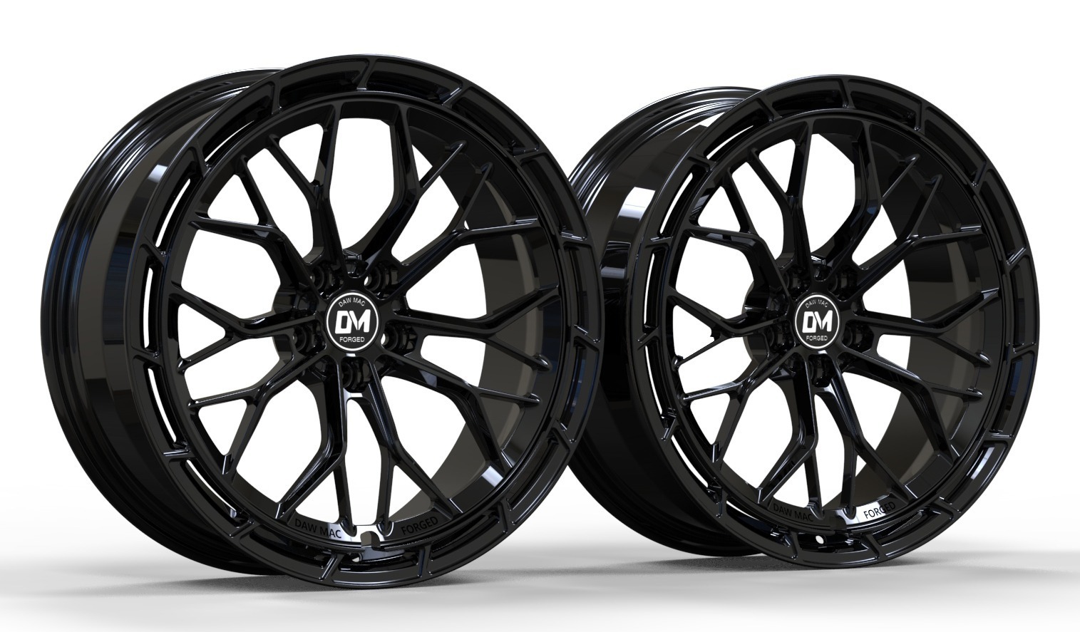 DAWMAC Forged 240480 20" 8J ET18 + 9J ET29 5x112 Satin Black - obrazek 3