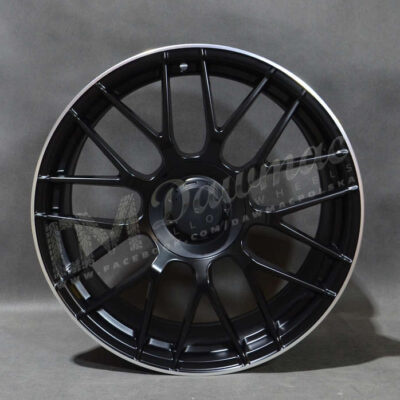 DM17 18" 8J ET38 5x112 Matt Black Machined Lip