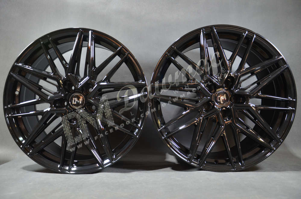 DM33 20" 8,5J ET35 + 10J ET35 5x114,3 Black