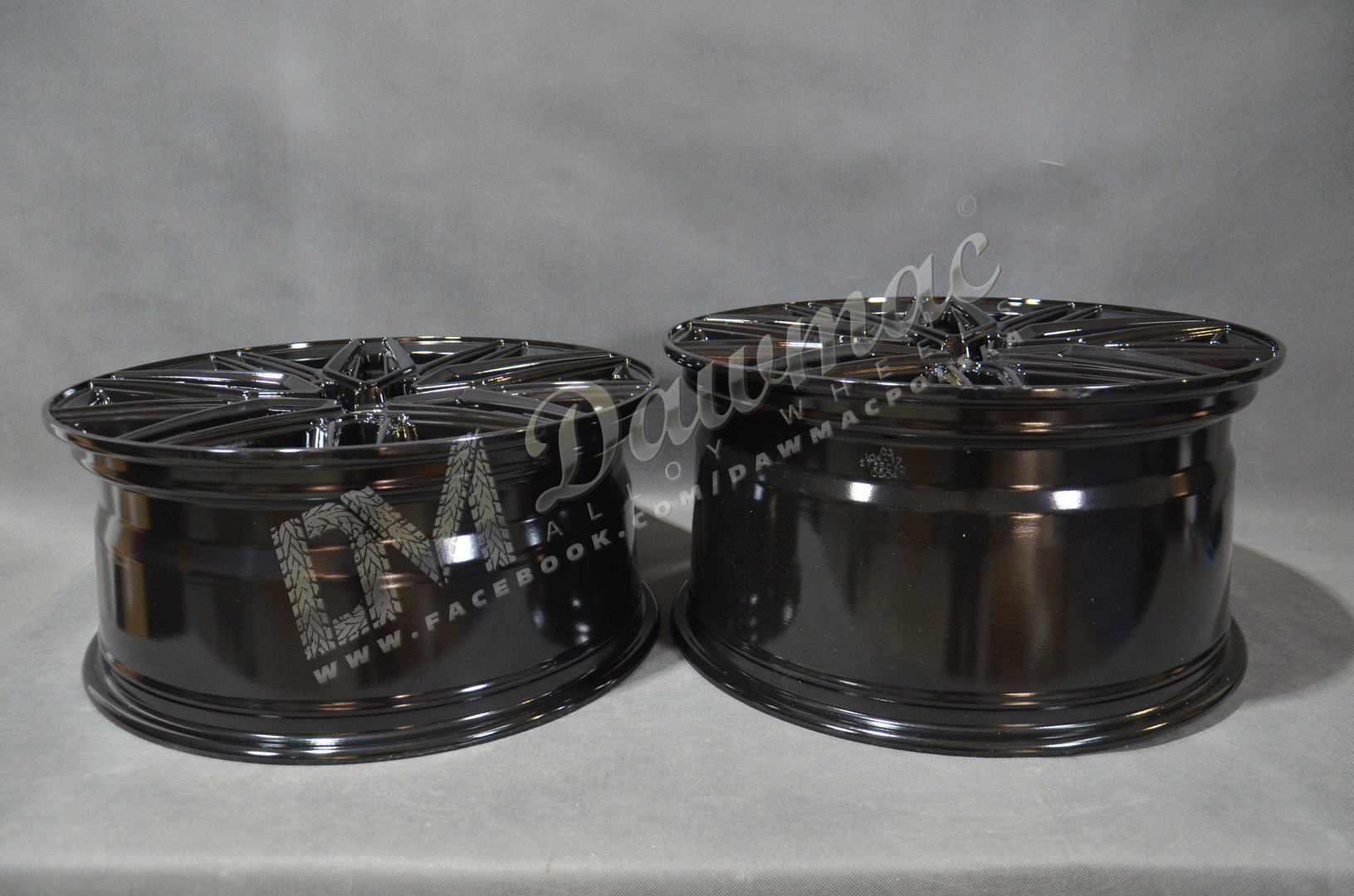 DM33 20" 8,5J ET35 + 10J ET35 5x114,3 Black - obrazek 7