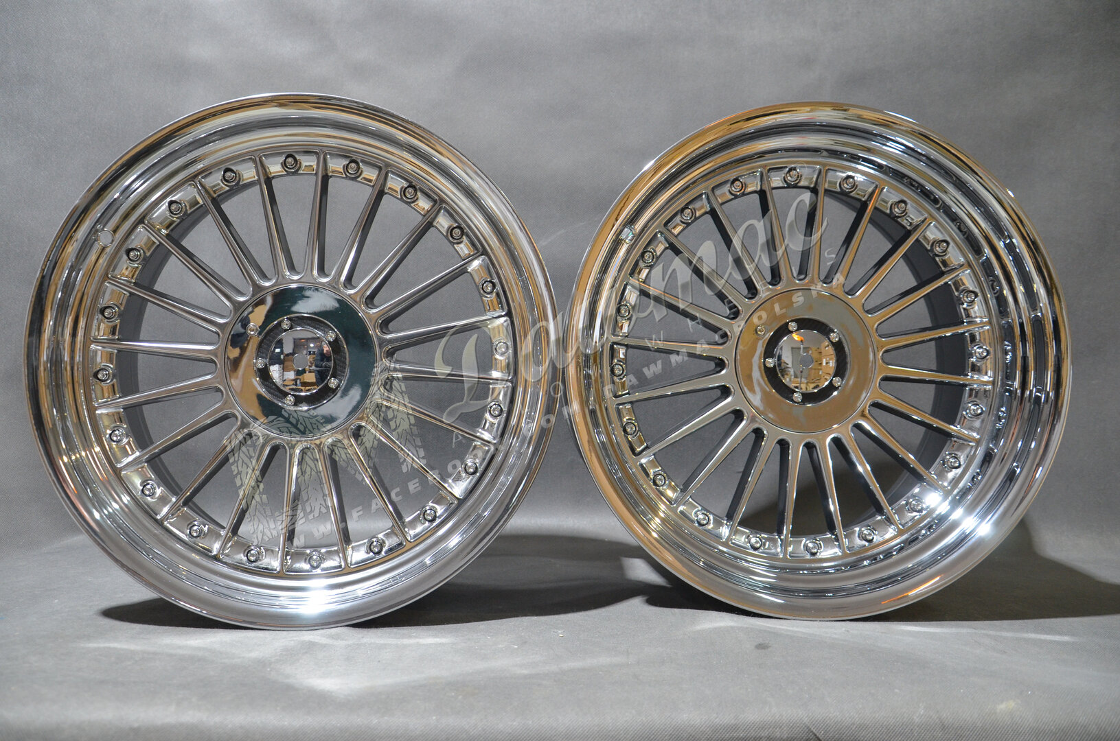 DMC03 18" 8,5J ET20 + 10J ET15 5x112/120 Black Chrome - obrazek 2