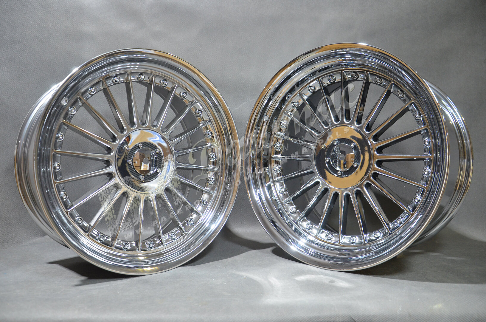 DMC03 18" 8,5J ET20 + 19" 8,5J ET25 5x112/120 Black Chrome - obrazek 3