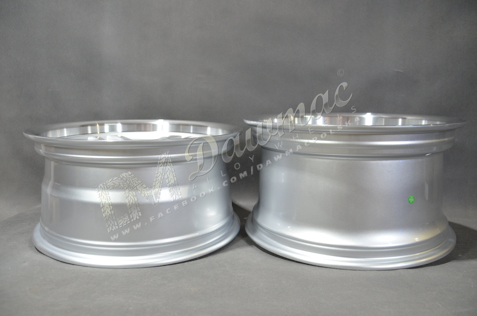 DMC06 17" 8J ET18 + 9J ET25 5x120 Sliver Machine Lip - obrazek 6