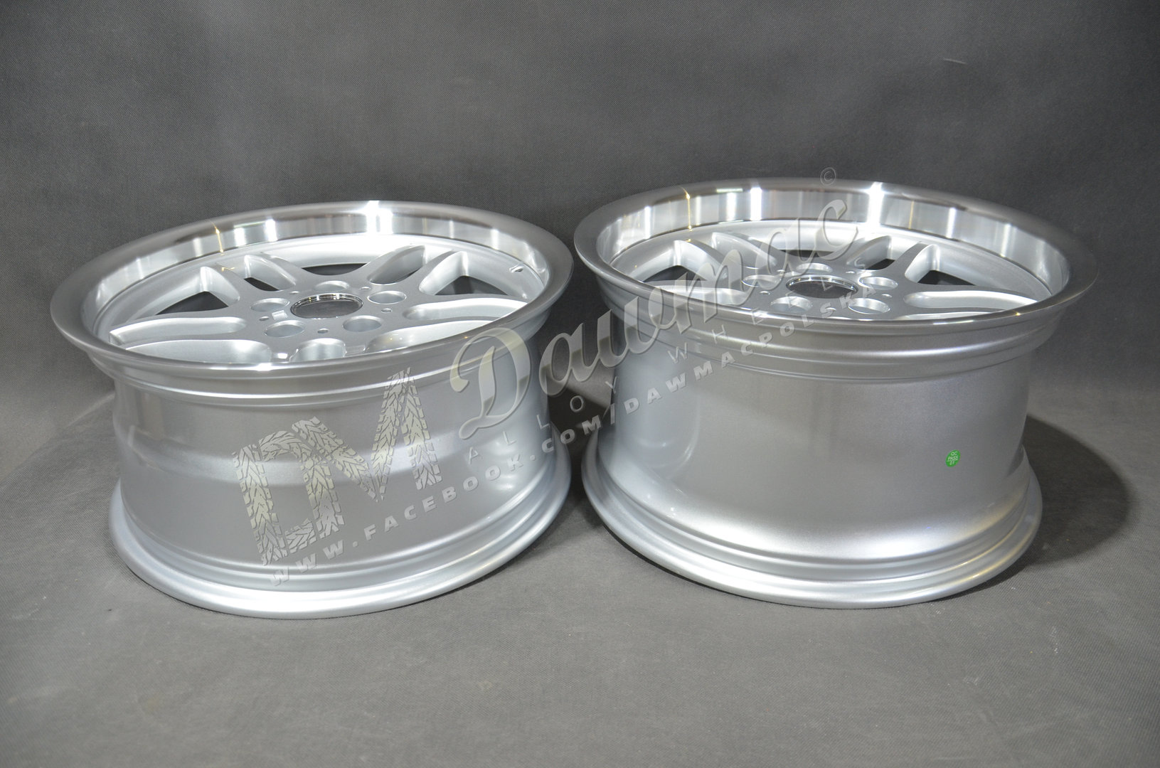 DMC06 17" 8J ET18 + 9J ET25 5x120 Sliver Machine Lip - obrazek 7