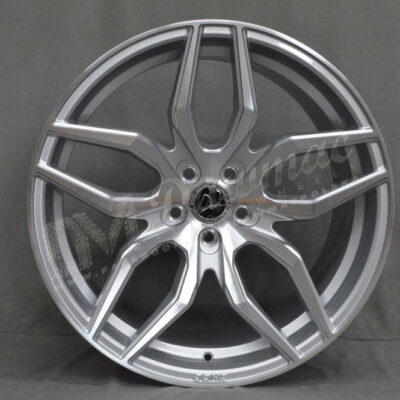 DONZ RIINA 20" 10,5J ET42 5x112 BLANK Silver Machined