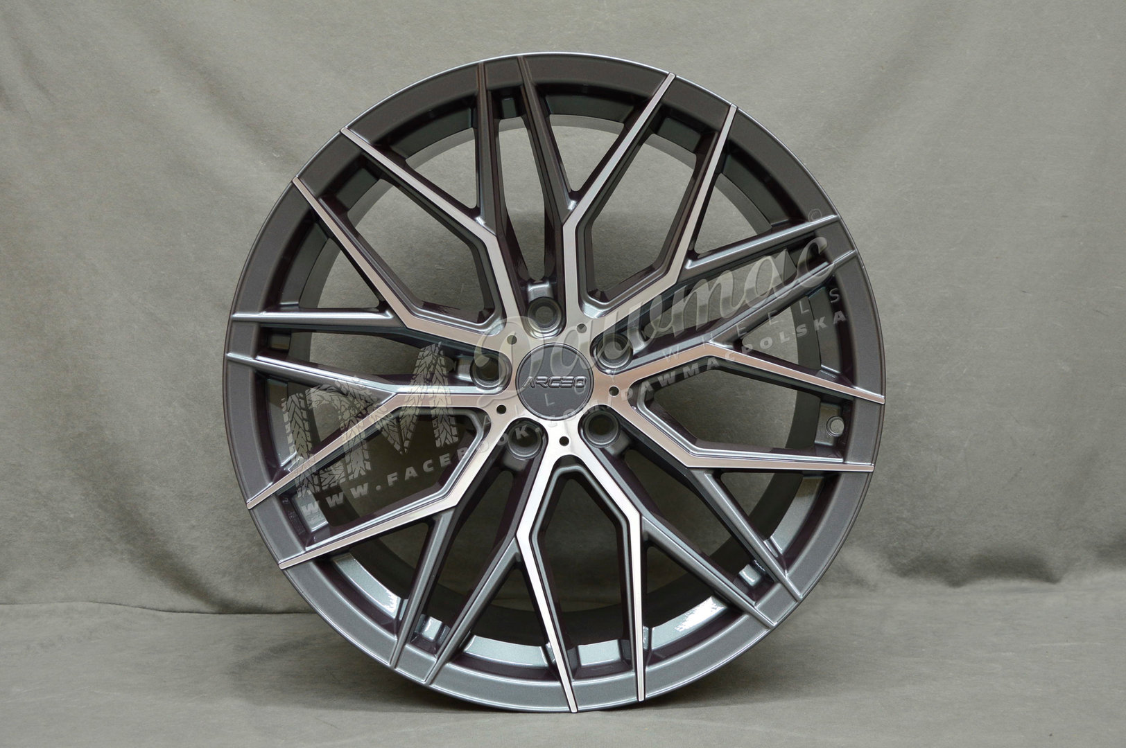 Arceo Valencia 19" 9,5J ET37 5x120 Titan Diamond - obrazek 2