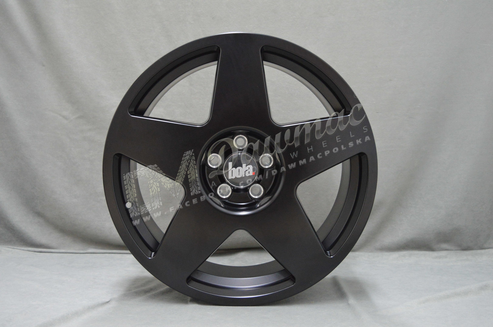 BOLA B10 17" 7,5J ET40-45 5x98-5x120 Matt Black - obrazek 2