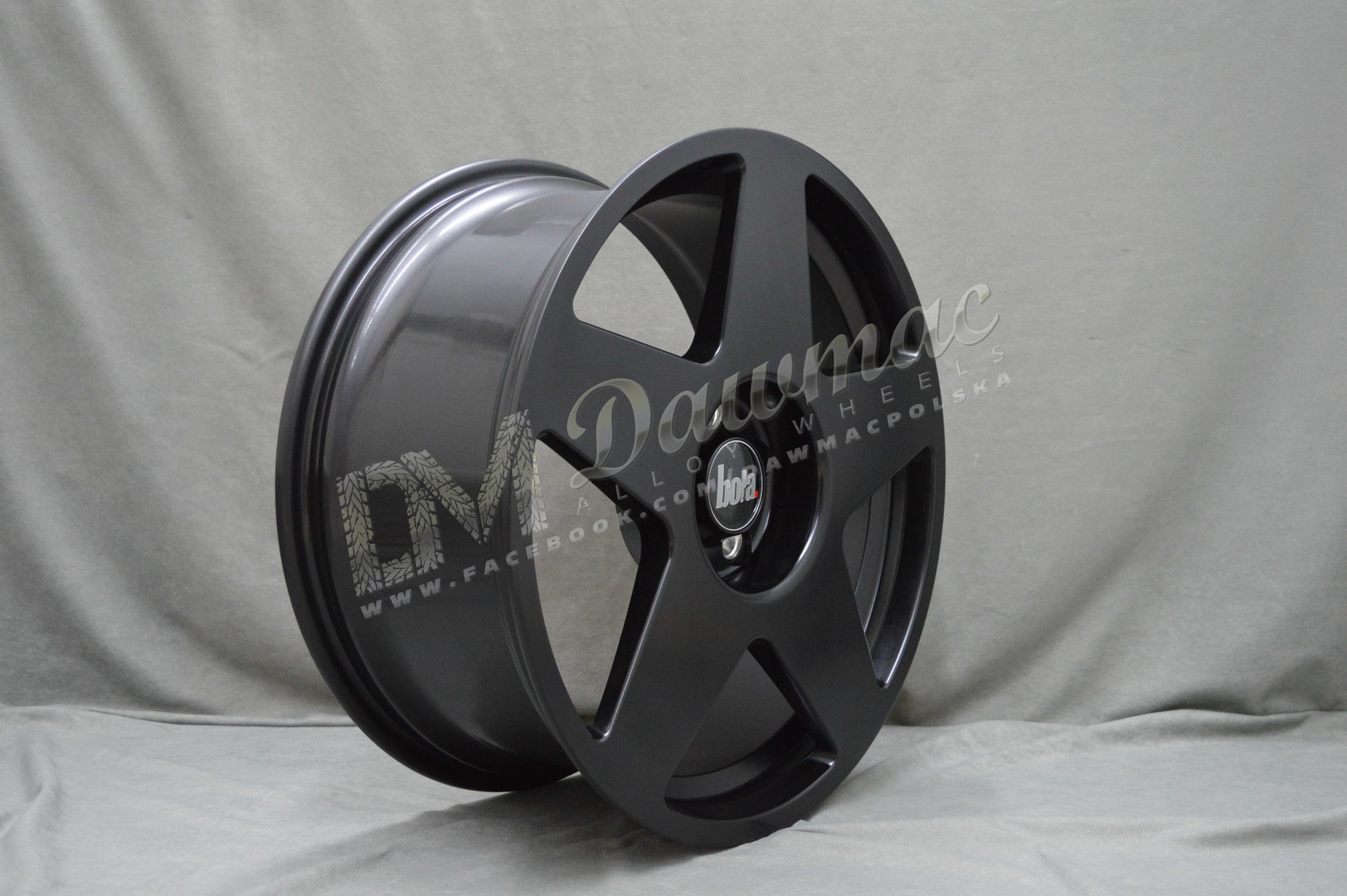 BOLA B10 17" 7,5J ET40-45 5x98-5x120 Matt Black - obrazek 4