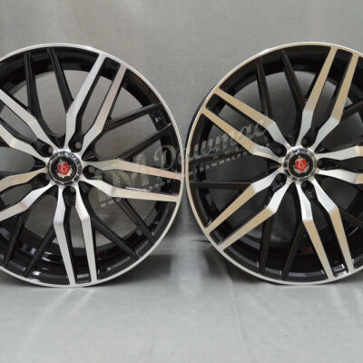 AXE EX30 20" 10J ET42 5x108-5x120 Black Polished Face & Barrel