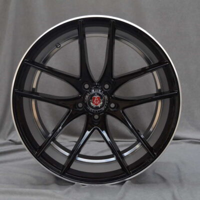 AXE EX19 19'' 9,5J ET40 5x112 (BLANK) Gloss Black Barrel Machine LIP