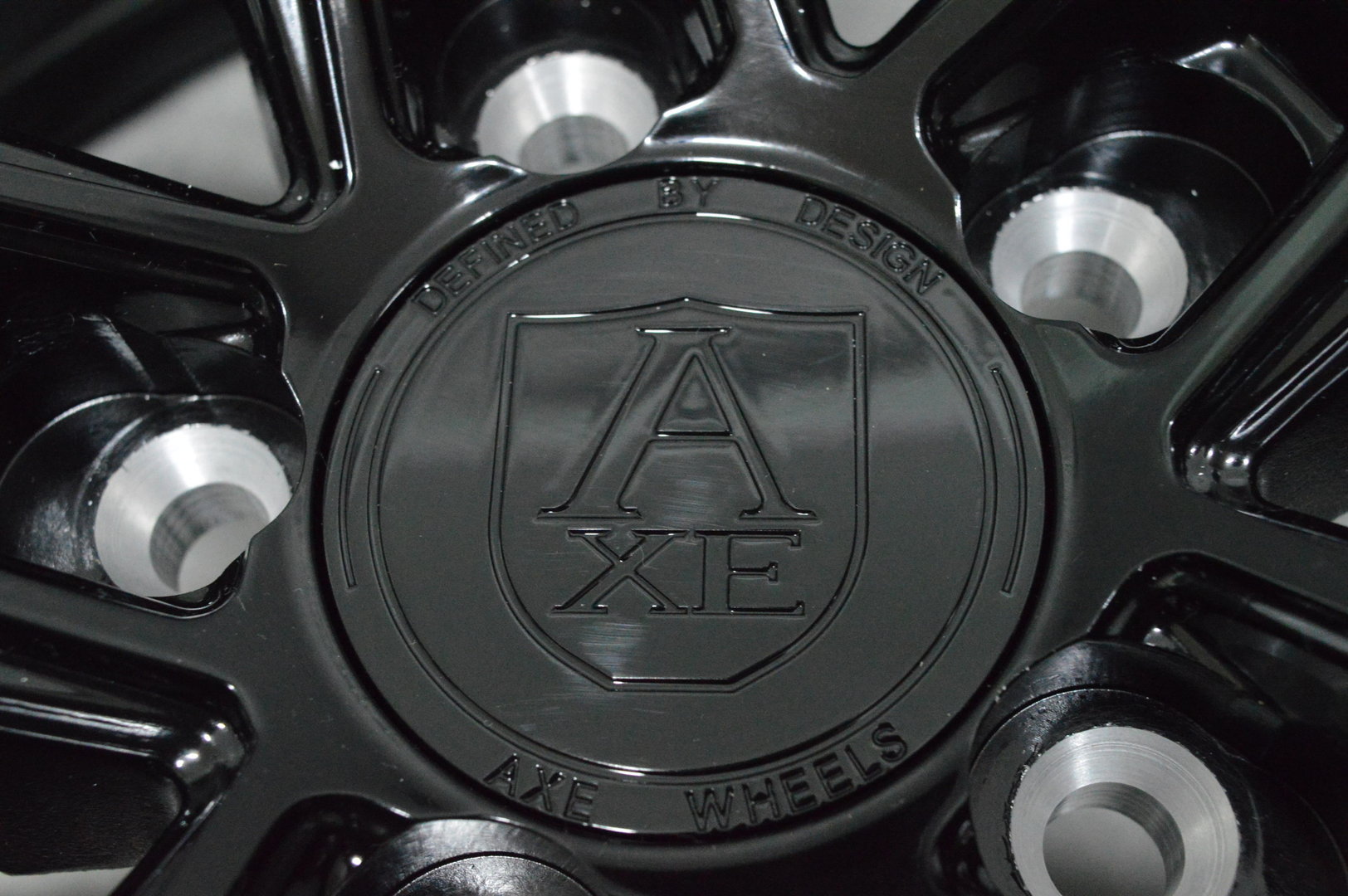 AXE CF1 20" 9J ET38 5x108-5x130 Gloss Black - obrazek 5