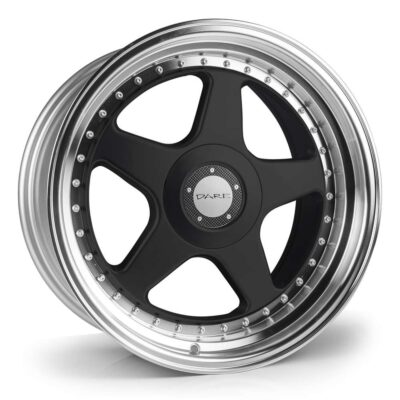 Dare F5 17" 7,5J ET35 4x100/4x108 Black Polished Lip