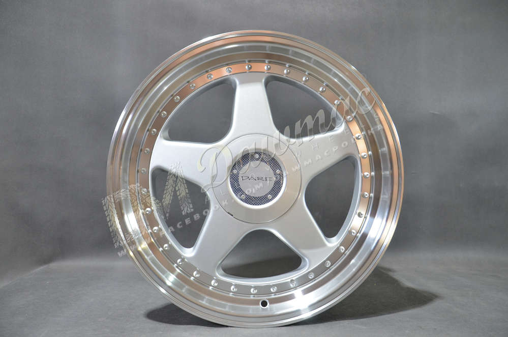 Dare F5 17" 8,5J ET35 5x100/5x112 Silver Polished Lip