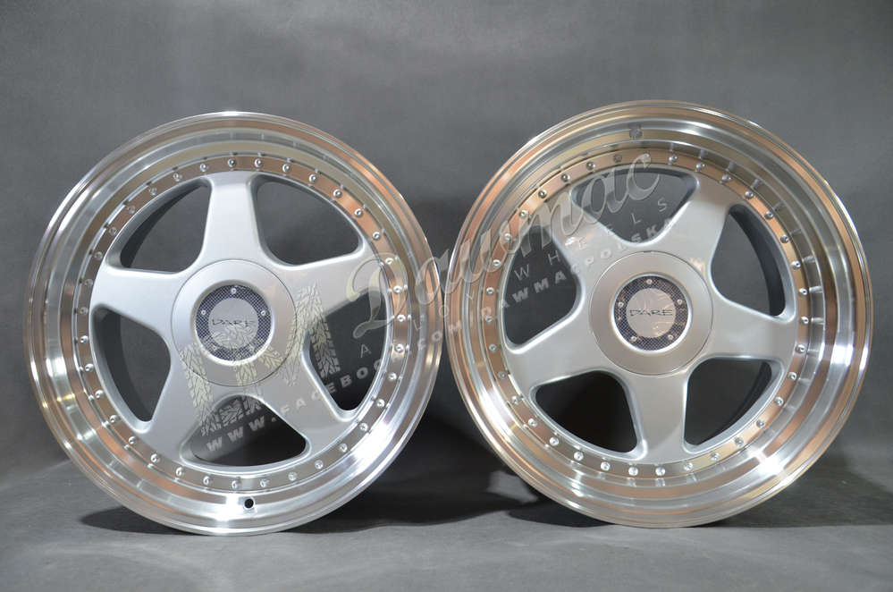 Dare F5 18" 8J ET40 + 9,5J ET42 5x112/5x120 Silver Polished Lip