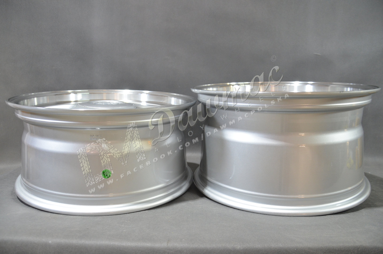 Dare F5 18" 8J ET40 + 9,5J ET42 5x112/5x120 Silver Polished Lip - obrazek 6