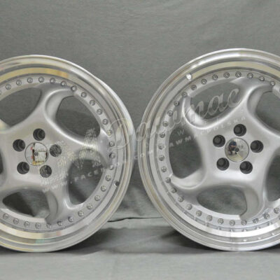 Dare F6 18" 8,5J ET40 + 9,5J ET40 5x112 Sparkle Silver Polished Lip