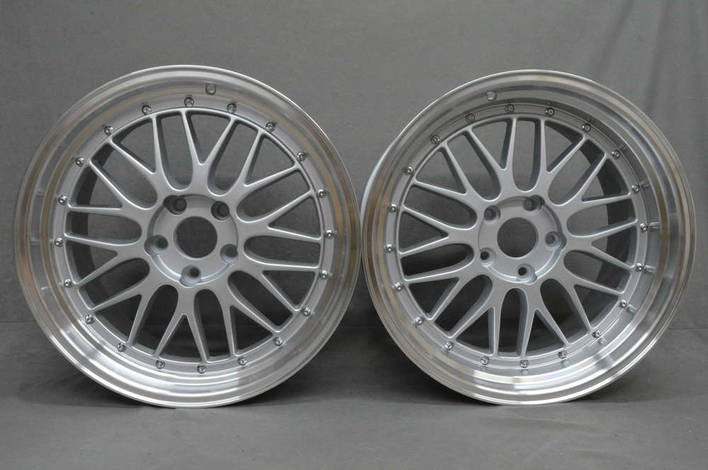 Dare LM 19" 8,5J ET35 + 9,5J ET27 5x120 Silver Machine Lip