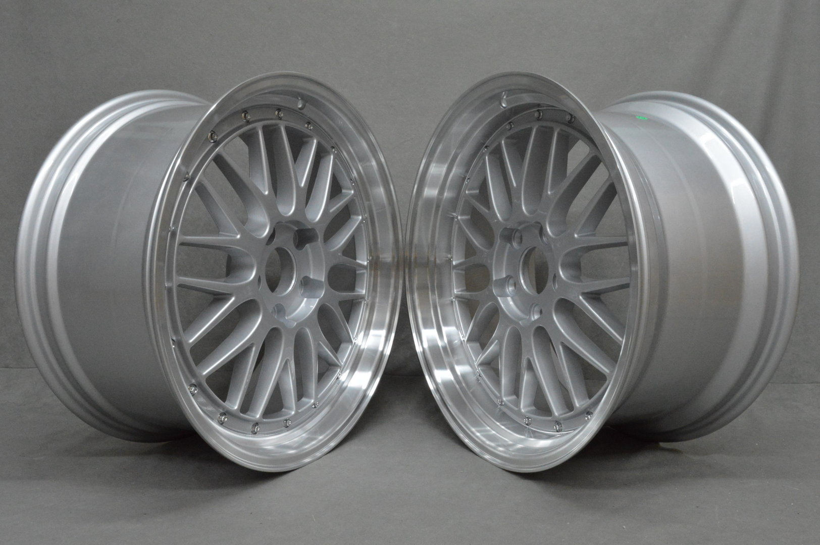 Dare LM 19" 8,5J ET35 + 9,5J ET27 5x120 Silver Machine Lip - obrazek 3