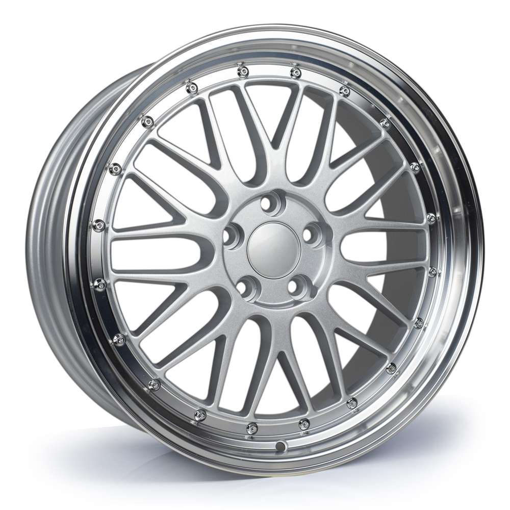 Dare LM 19" 8,5J ET35 + 9,5J ET35 5x120 Silver Polished Lip