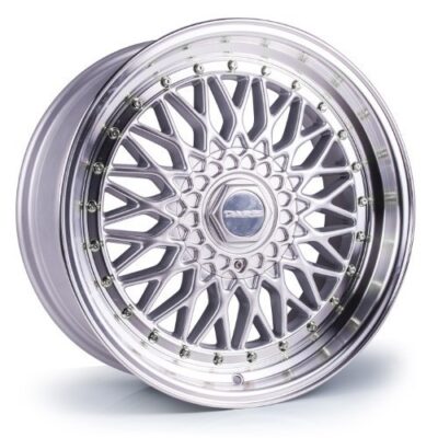 Dare RS 18" 8J ET42 5x112/5x120 Silver Polished Chrome Rivets