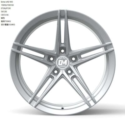 Dawmac Forged 19'' 9J ET26 5x120 Silver Satin