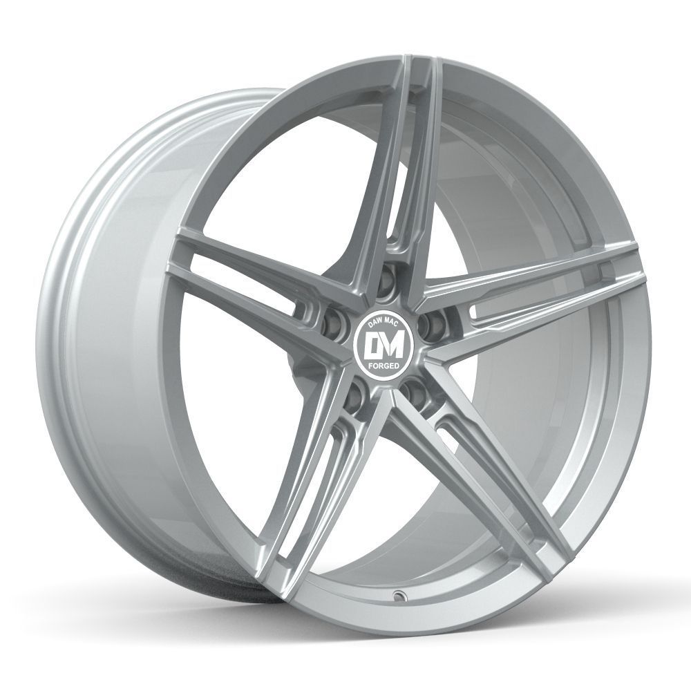 Dawmac Forged 19'' 9J ET26 5x120 Silver Satin - obrazek 3