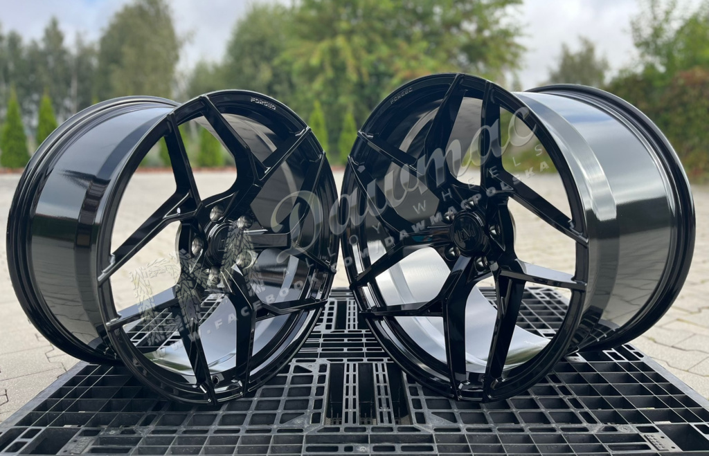 Dawmac Forged 20" 10J ET35 + 21" 13J ET40 5x120 Glossy Black - obrazek 3