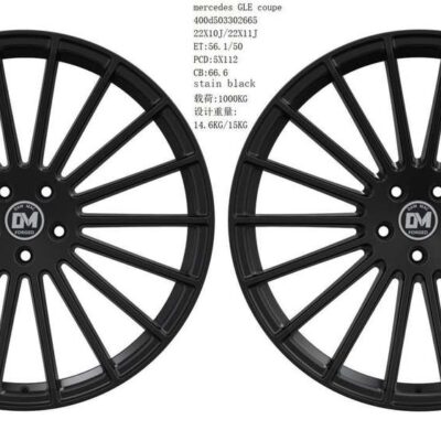 Dawmac Forged 22'' 10J ET56 + 11J ET50 5x112 Satin Black