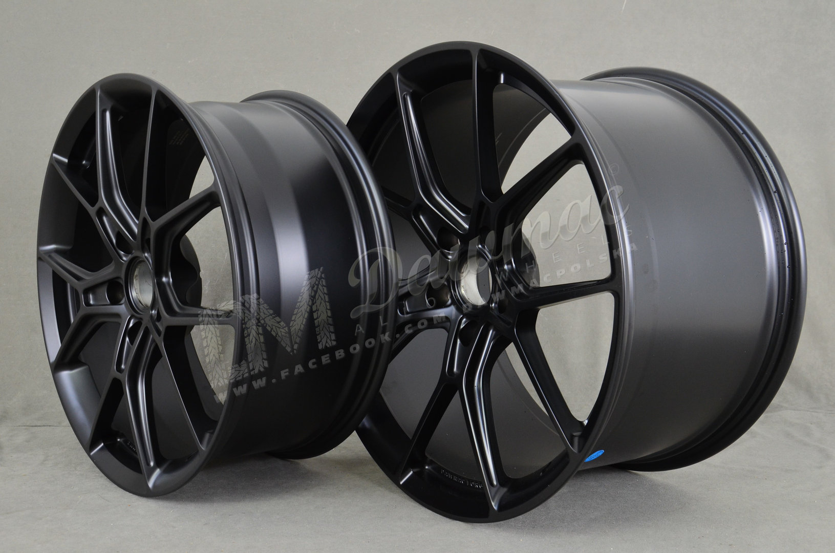 Dawmac Forged ES727 20" 8,5J ET47 + 21" 12J ET68 5x130 Satin Black - obrazek 4