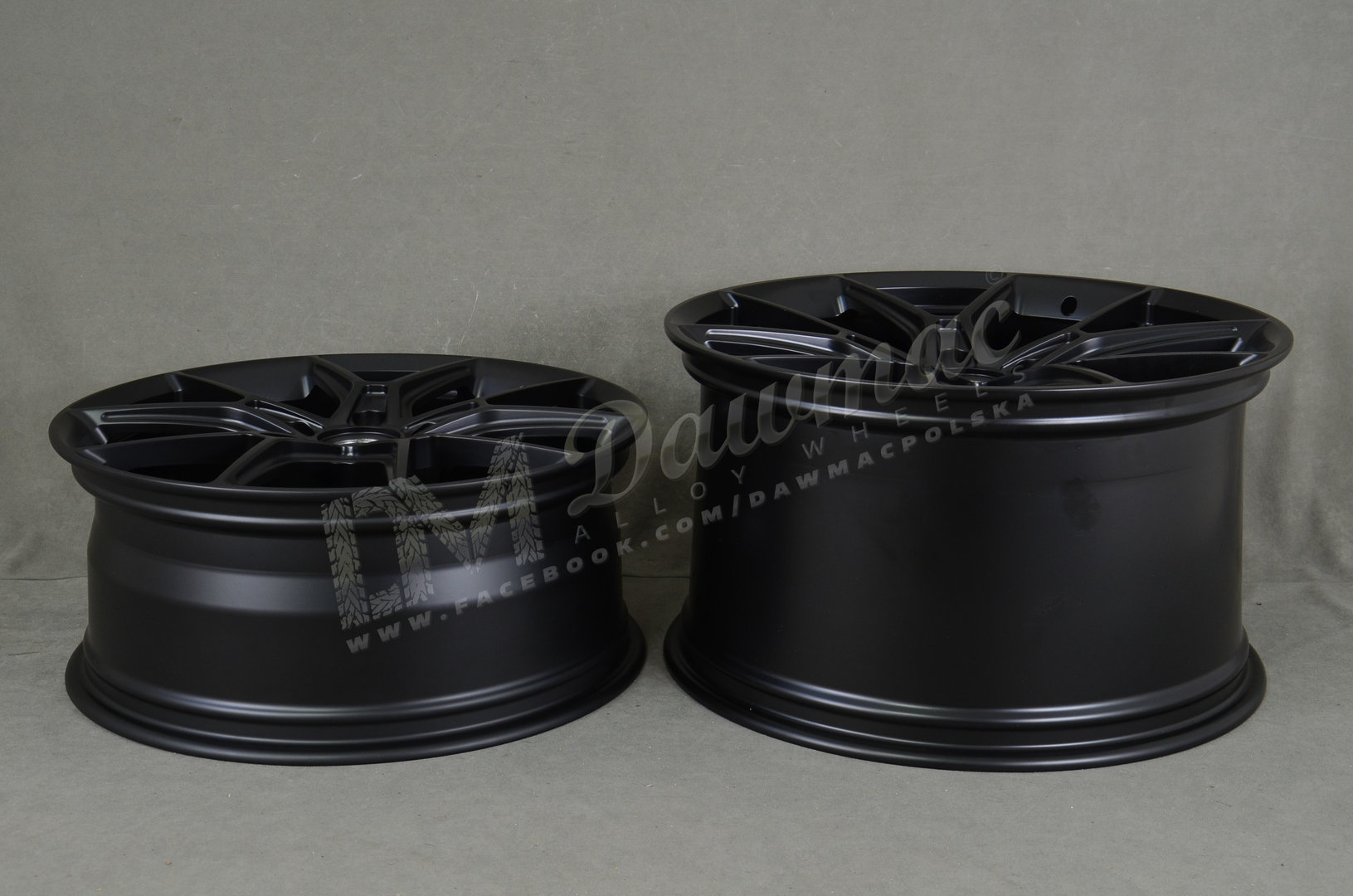 Dawmac Forged ES727 20" 8,5J ET47 + 21" 12J ET68 5x130 Satin Black - obrazek 7