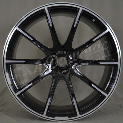Dawmac Forged F-1028 23" 10J ET18 5x112 Gloss Black with Machined Face