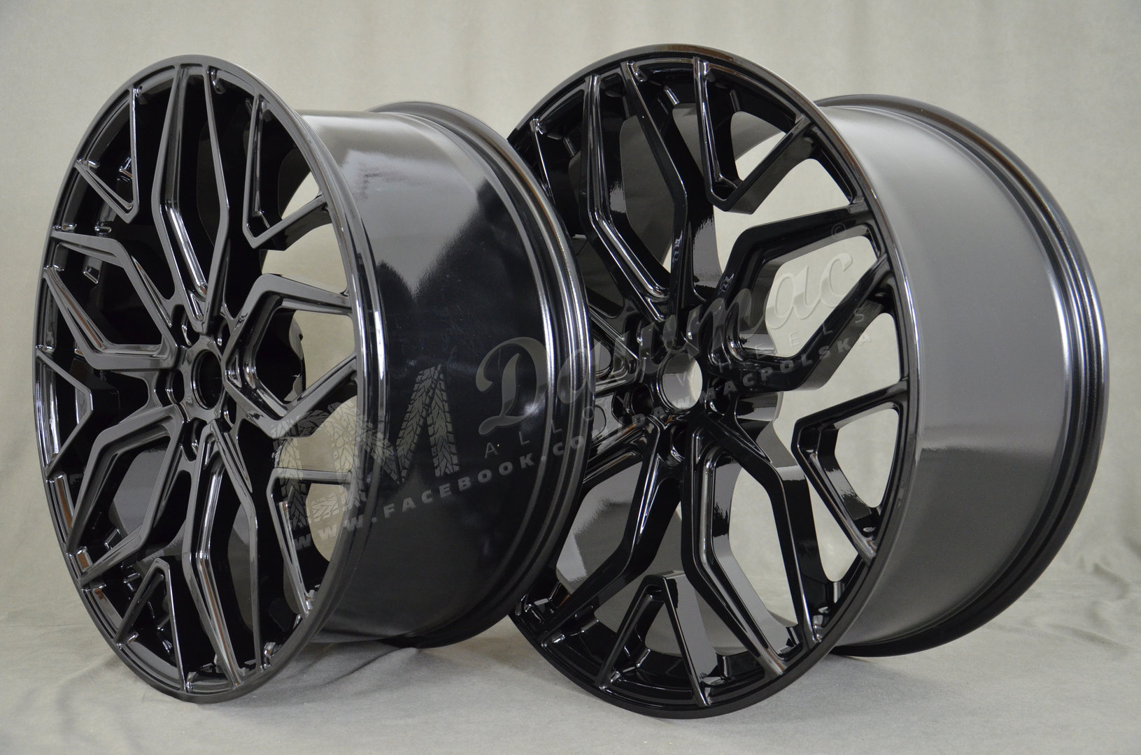 Dawmac Forged F-1273 22" 9,5J ET28 + 11J ET28 5x112 Gloss Black - obrazek 4