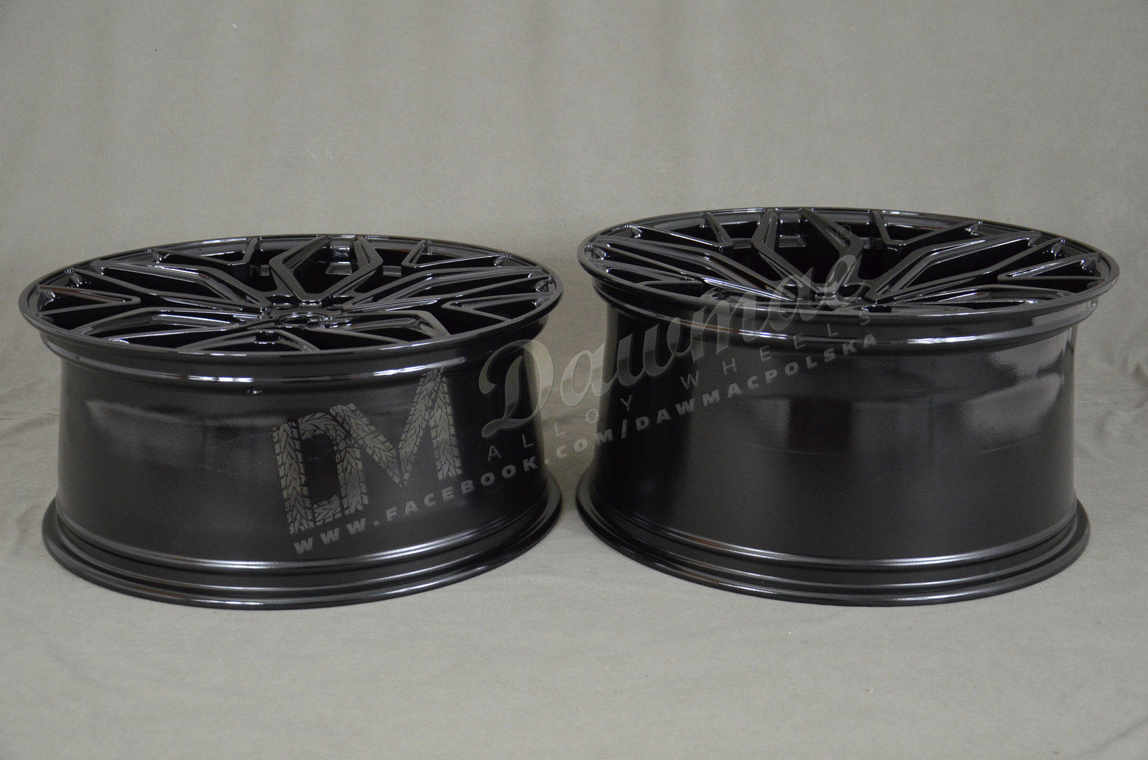 Dawmac Forged F-1273 22" 9,5J ET28 + 11J ET28 5x112 Gloss Black - obrazek 7