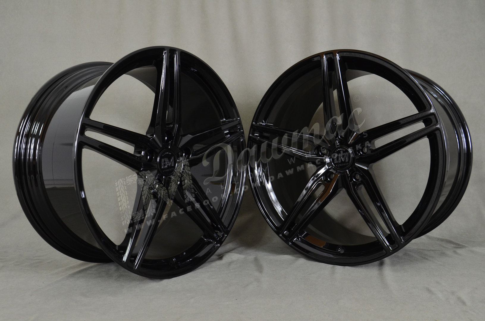 Dawmac Forged F-1677 21" 9,5J ET60 + 11,5J ET66 5x130 Gloss Black - obrazek 3