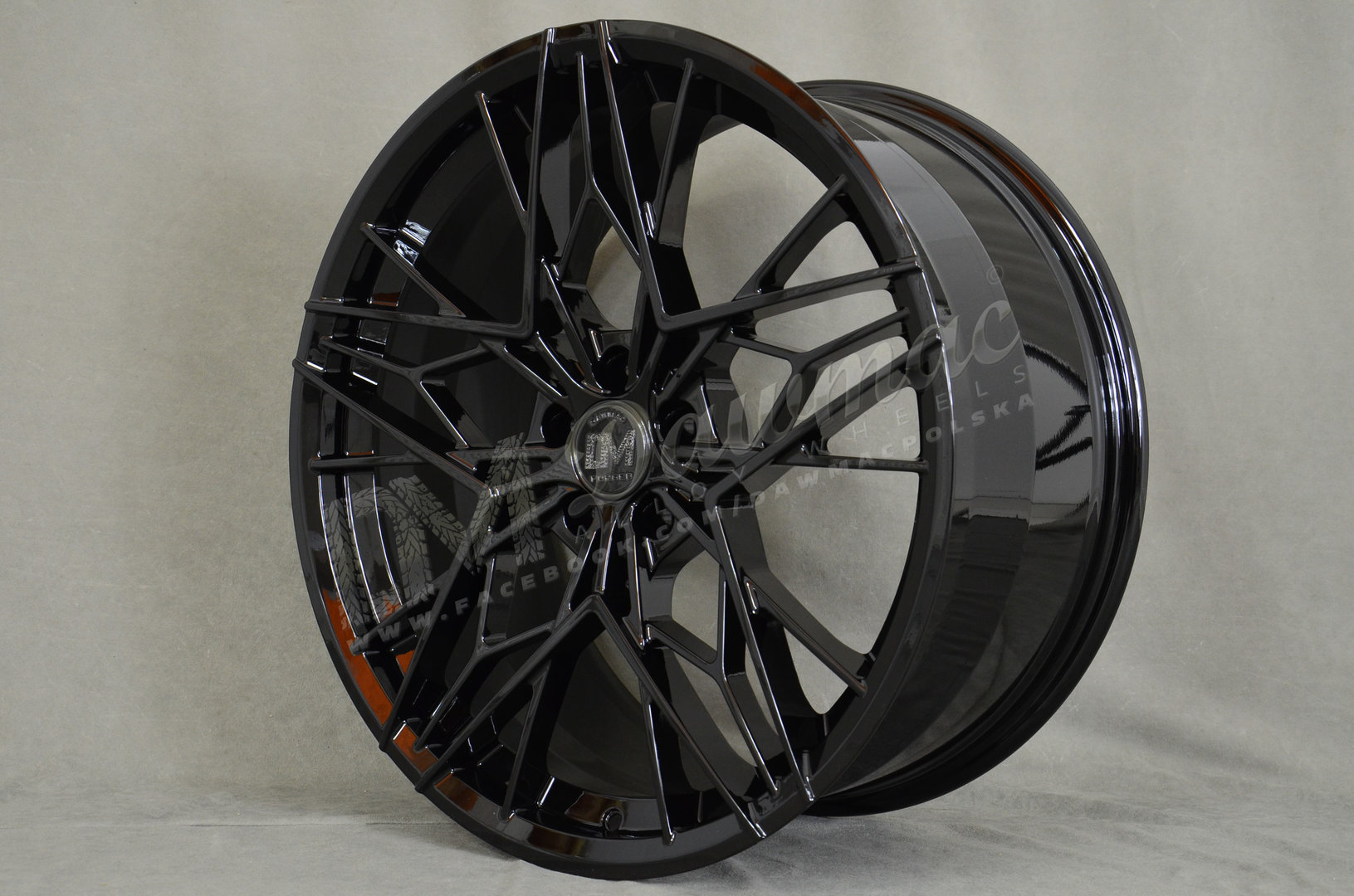 Dawmac Forged F-1772 21" 10J ET35 5x112 Gloss Black - obrazek 4