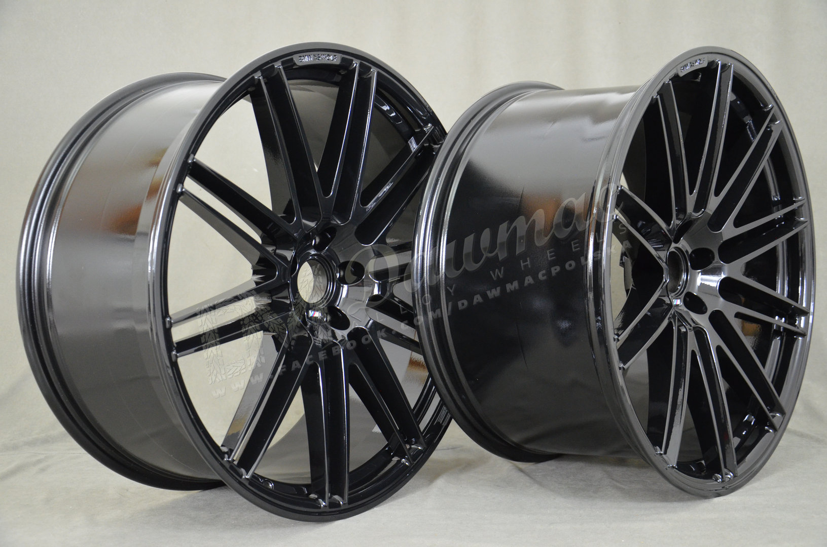 Dawmac Forged F-307 22" 9,5J ET30 + 11J ET37 5x112 Gloss Black - obrazek 5