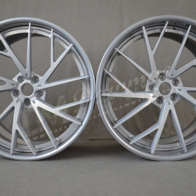 Dawmac Forged F2P-R1 22" 9,5J ET30 + 11J ET40 5x112 Silver