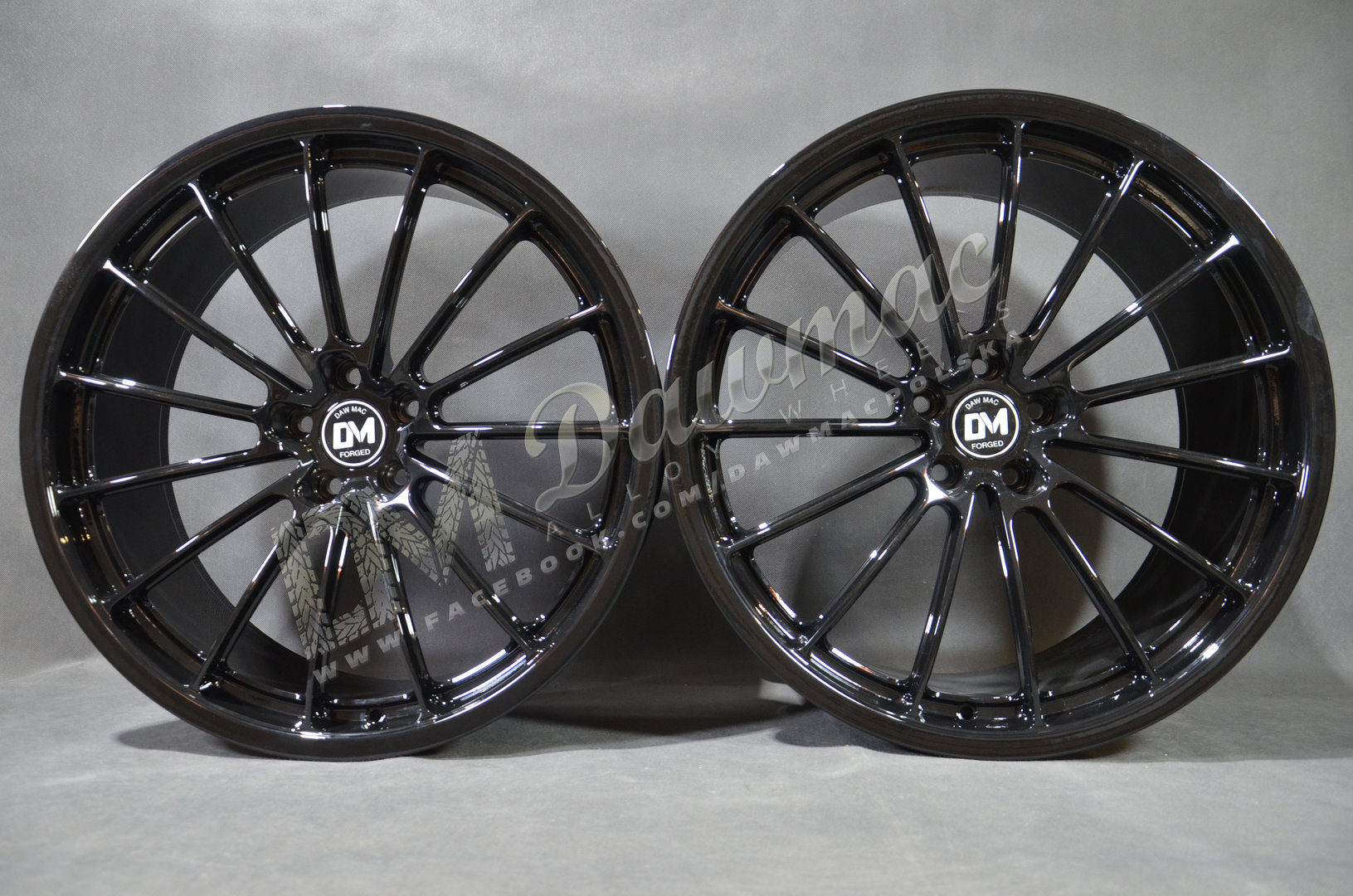 Dawmac Forged FM101 21" 8,5J ET17 + 21" 10J ET30 5x112 Gloss Black + Continental SportContact 7 - obrazek 6