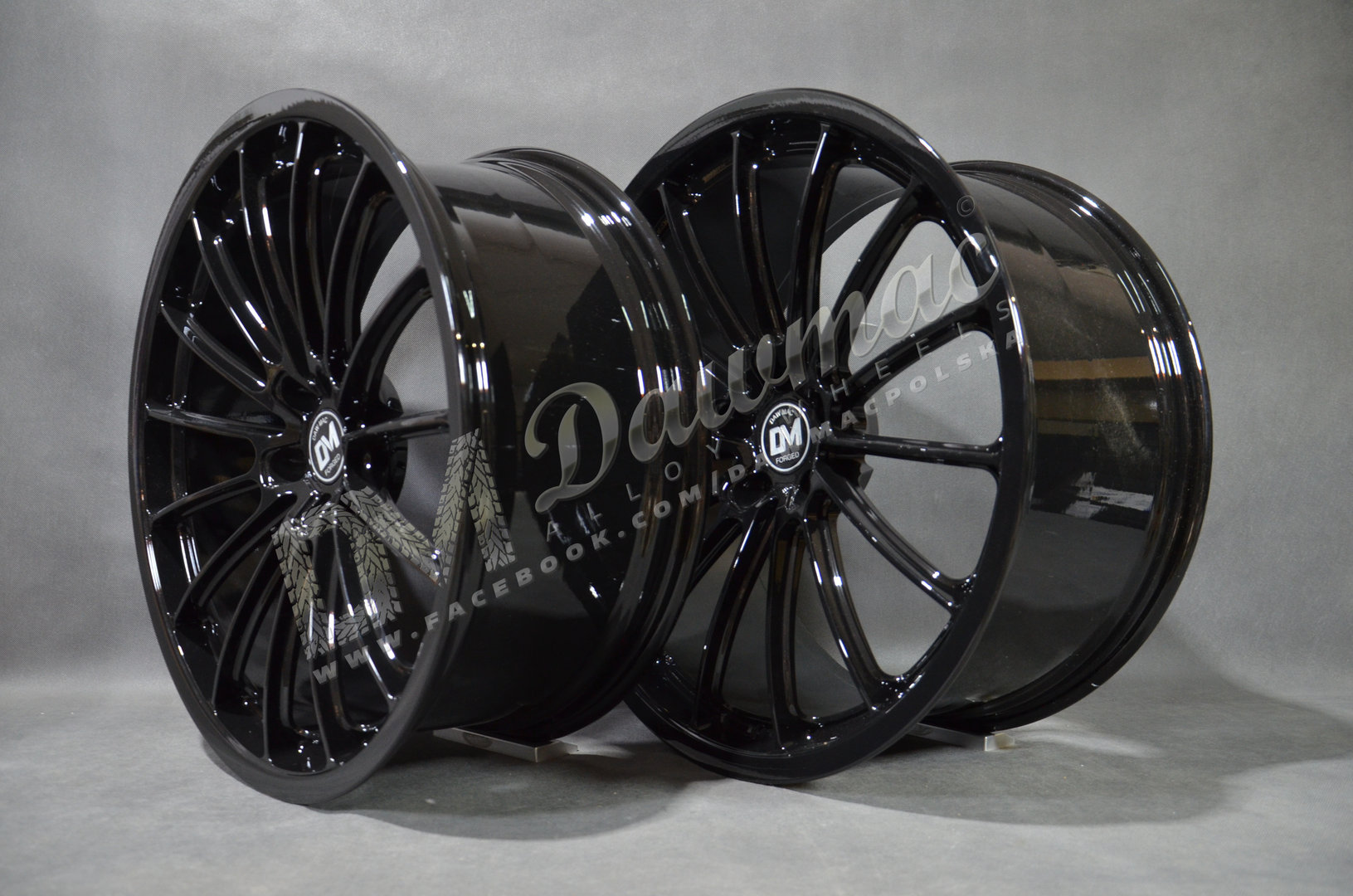 Dawmac Forged FM101 21" 8,5J ET17 + 21" 10J ET30 5x112 Gloss Black + Continental SportContact 7 - obrazek 8