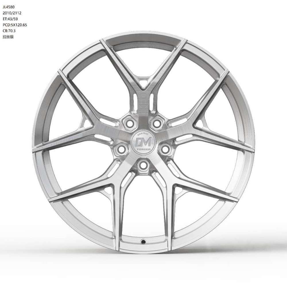 Dawmac Forged JL4580 21'' 12J ET59 5x120 Silver Satin