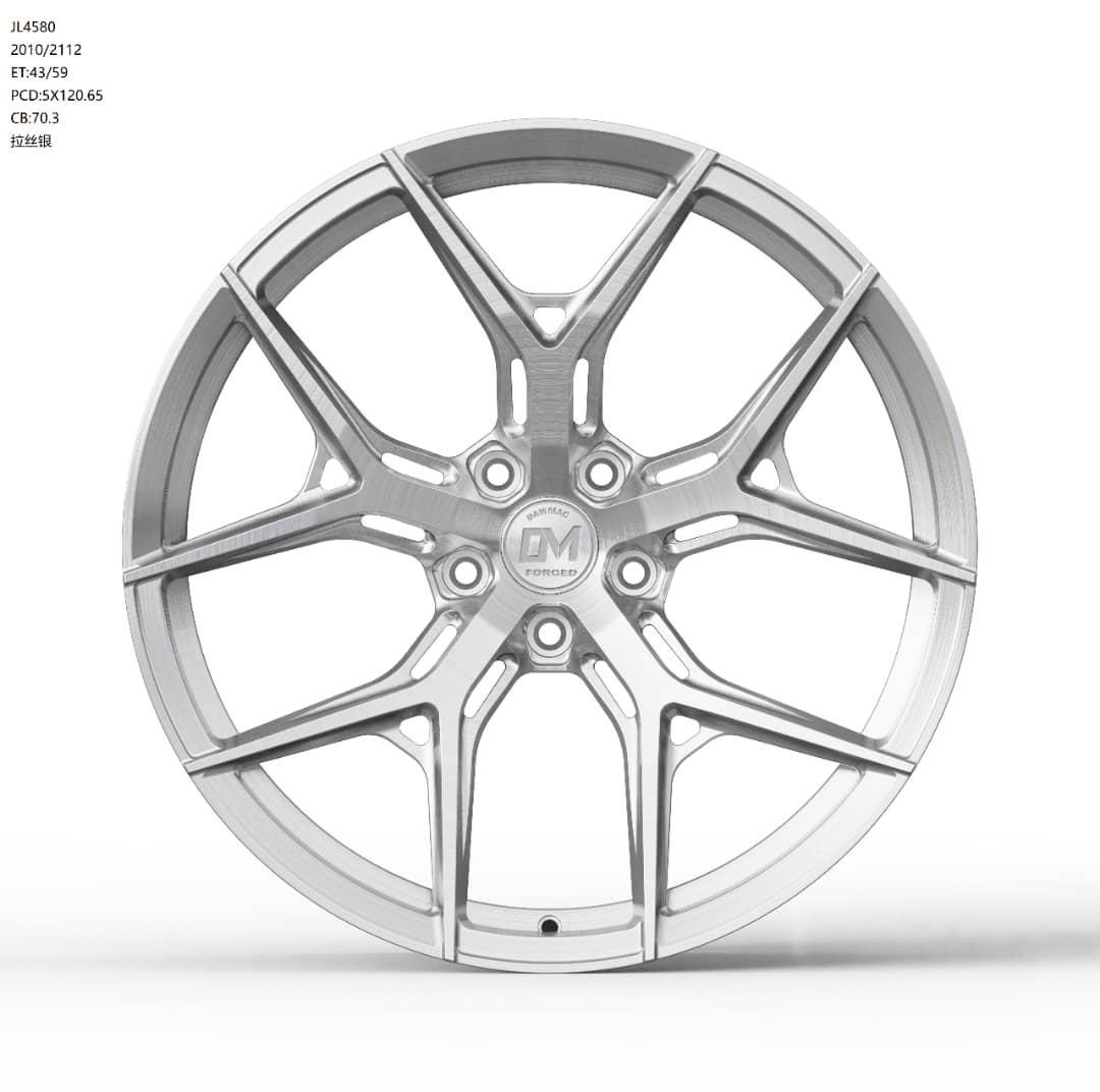 Dawmac Forged JL4580 21'' 12J ET59 5x120 Silver Satin - obrazek 2