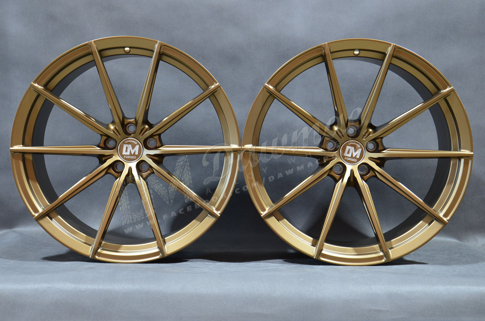 Dawmac Forged YC7465 21" 9,5J ET25 + 10,5J ET25 5x112 66,6 Bronse - obrazek 2