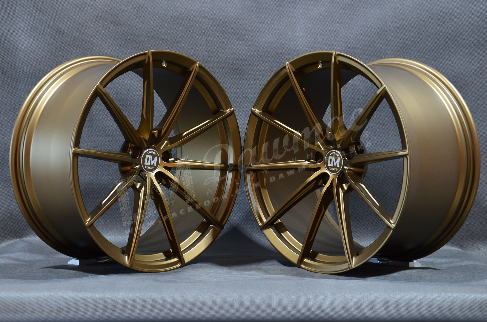 Dawmac Forged YC7465 21" 9,5J ET25 + 10,5J ET25 5x112 66,6 Bronse - obrazek 3