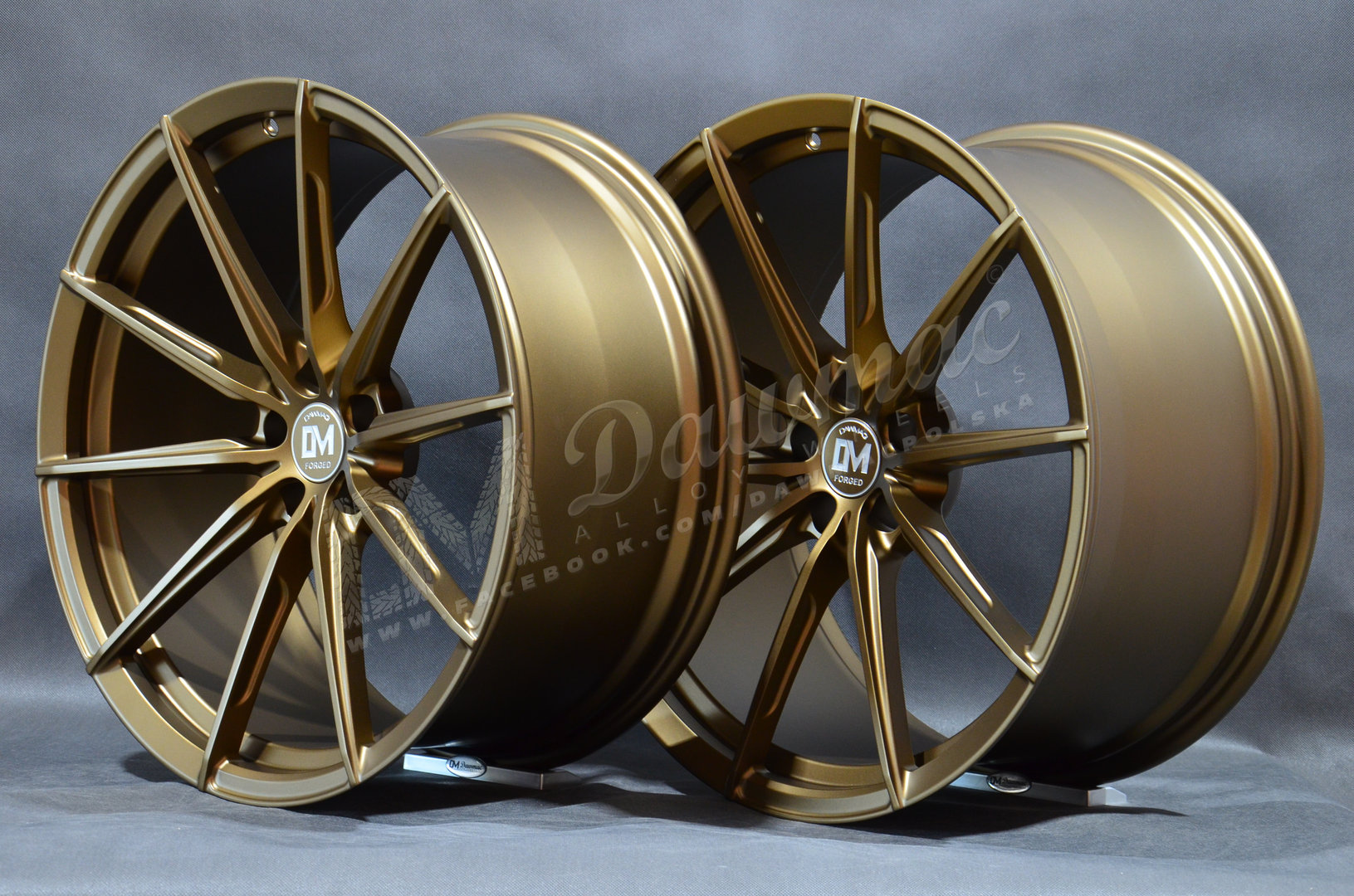 Dawmac Forged YC7465 21" 9,5J ET25 + 10,5J ET25 5x112 66,6 Bronse - obrazek 4