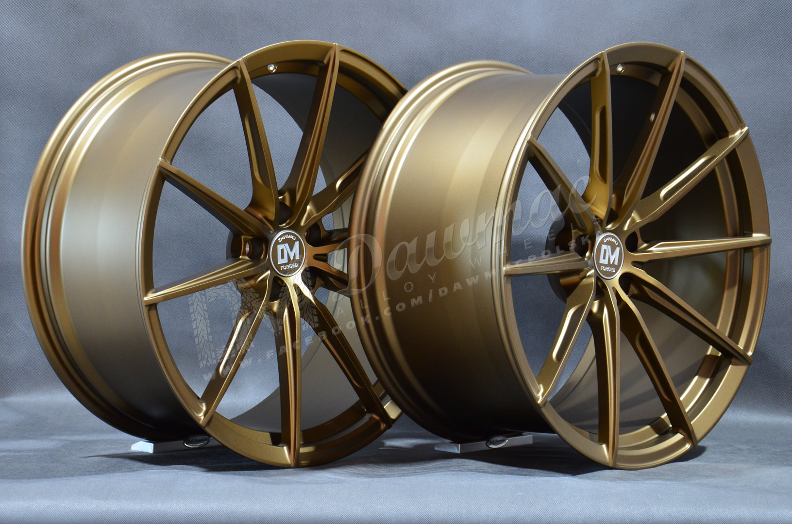 Dawmac Forged YC7465 21" 9,5J ET25 + 10,5J ET25 5x112 66,6 Bronse - obrazek 5