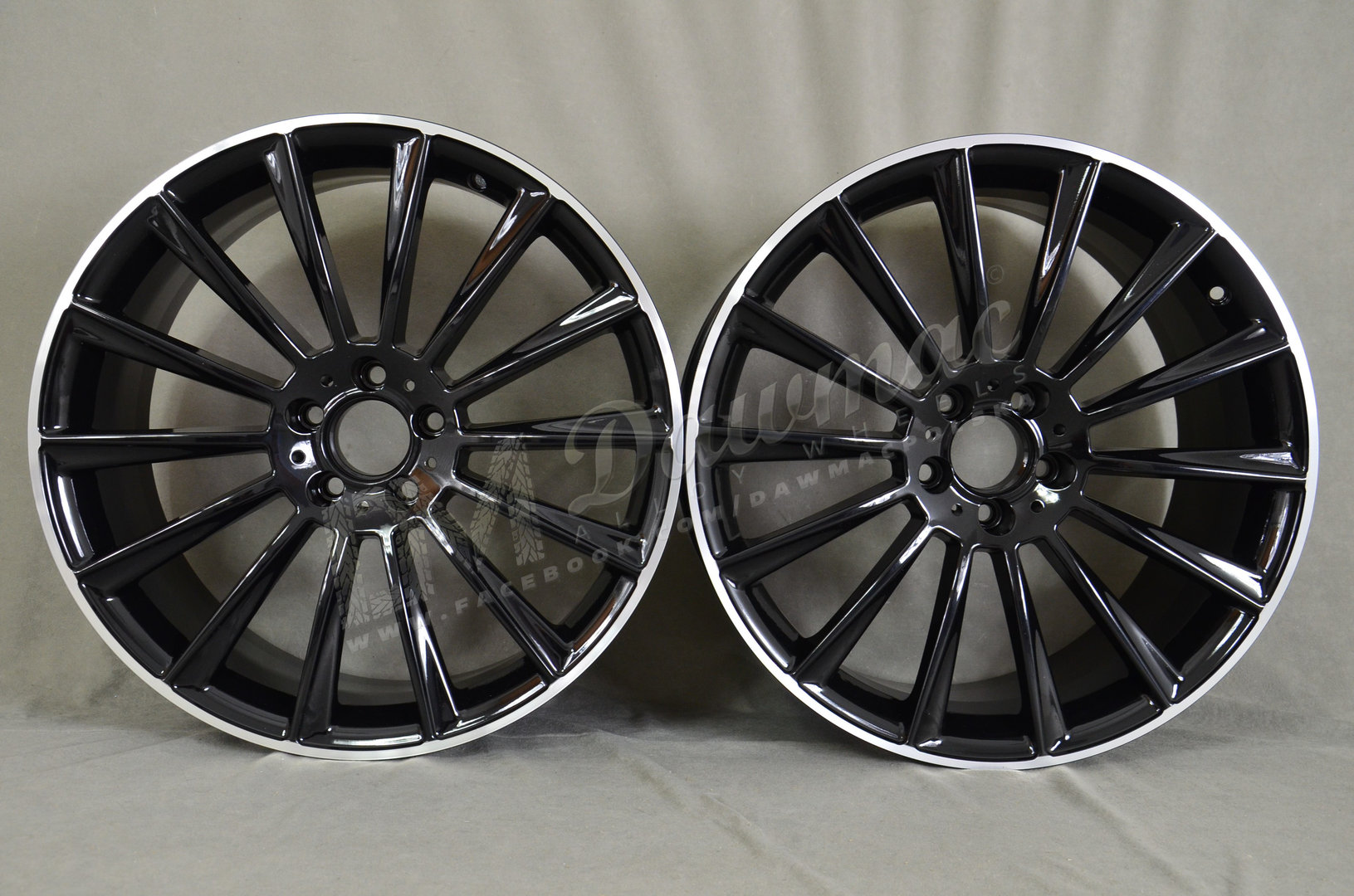 EMR Model: 1017 20" 8,5J ET38 + 9,5J ET48 5x112 Black Lip Polished - obrazek 2