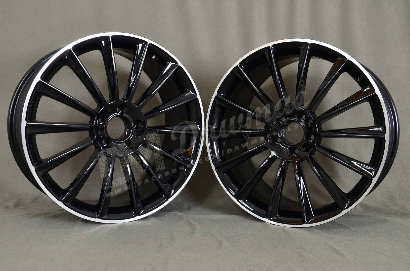 EMR Model: 1017 20" 8,5J ET38 + 9,5J ET48 5x112 Black Lip Polished - obrazek 3